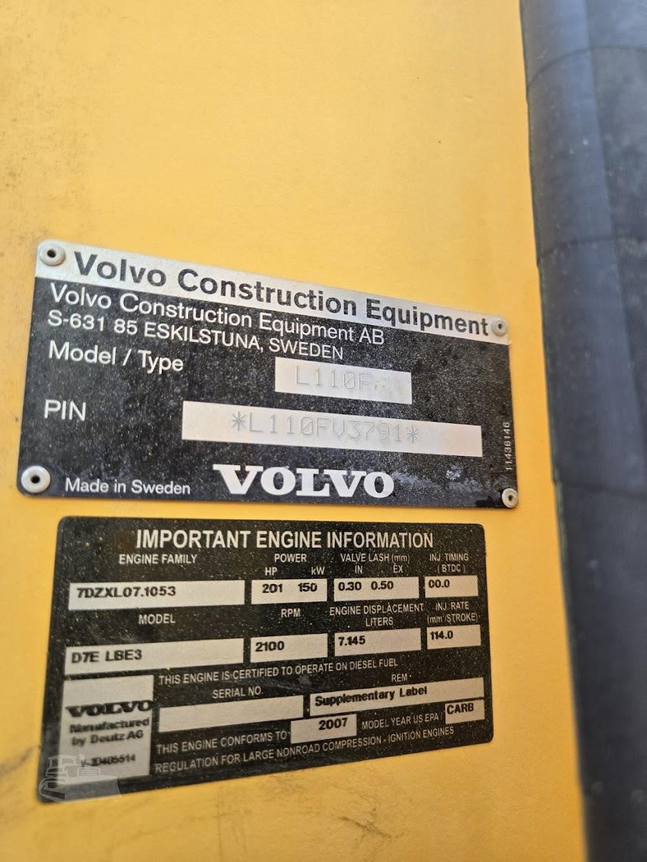 2007 Volvo L110F