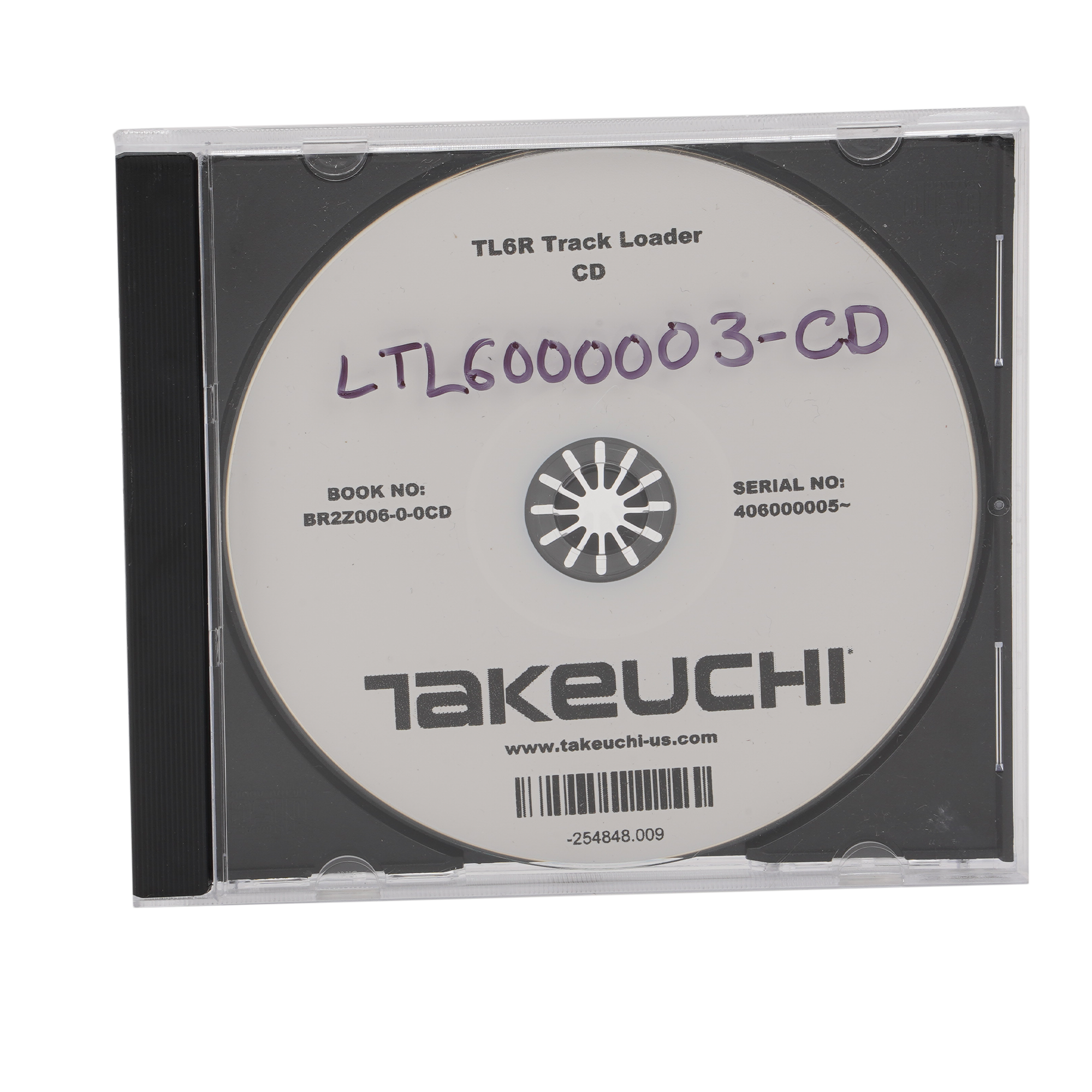 Takeuchi Parts Manual Tl6R Br2Z006-0-0 Sn 406000005-Cd LTL6000003-CD