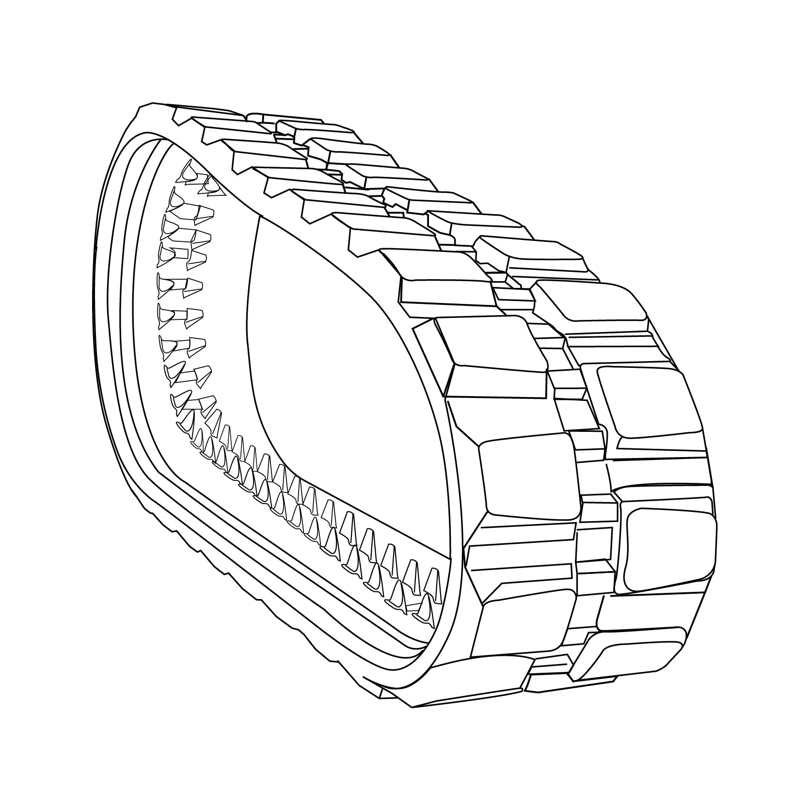 Caterpillar 299D3 XE Track - Block Tread Pattern